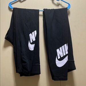 2 pair of Nike womens Black Leggings, medium